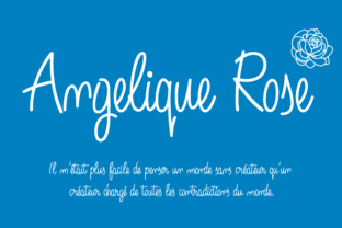 Angelique Rose: A Handwritten Font for Makers
