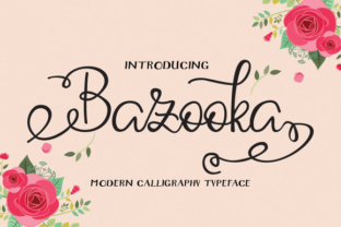 Bazooka Typeface: Bold Script for Editorial Design