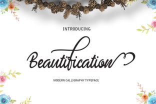 Beautification: A Modern Script Font for Editorial Design