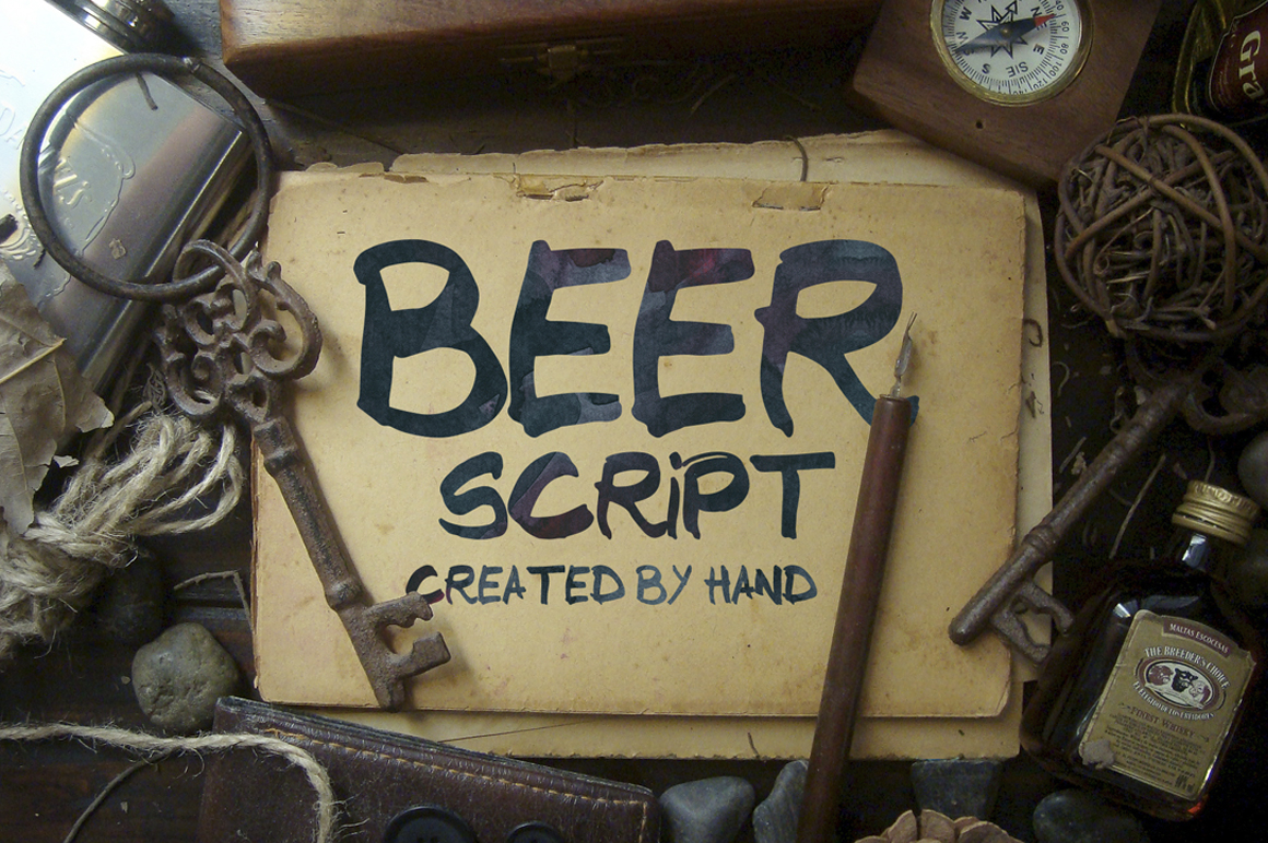 Beer Font: A Handwritten Typeface for Branding