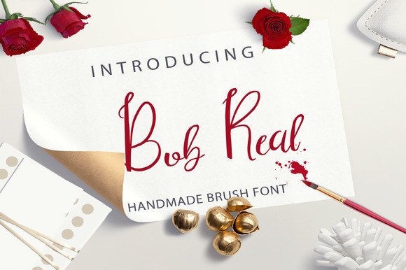 Bob Real: A Handmade Script Font for Editorial Design