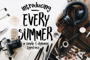 Every Summer: A Handwritten Typeface for Editorial Warmth
