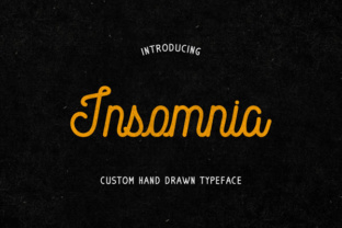 Insomnia: A Clean Monoline Script Font for Makers