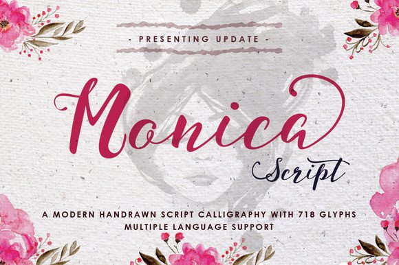 Monica: A Timeless Script Font for Editorial Design