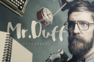 Mr. Duff: A Smooth Script Font for Editorial Design