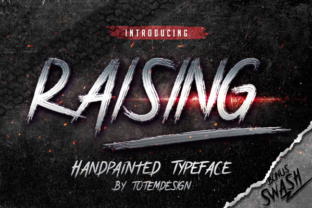 Raising Font: A Handbrushed Typeface for Editorial Design