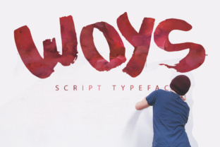 Woys: A Hand Painted Font for Branding